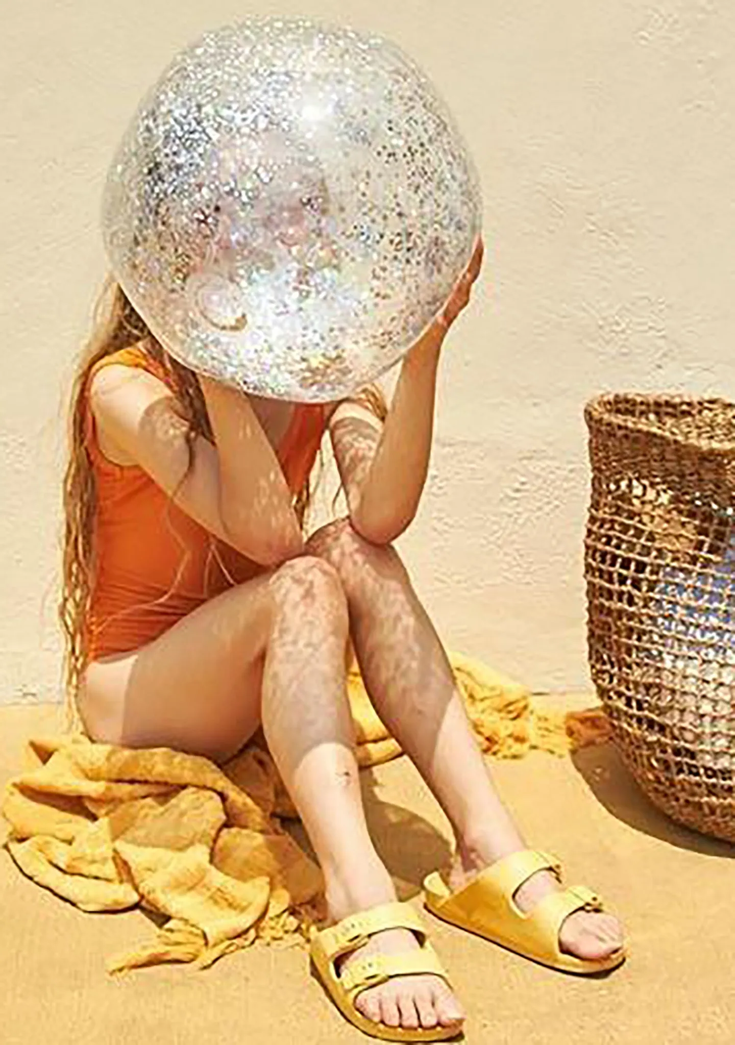 Inflatable Glitter Beach Ball