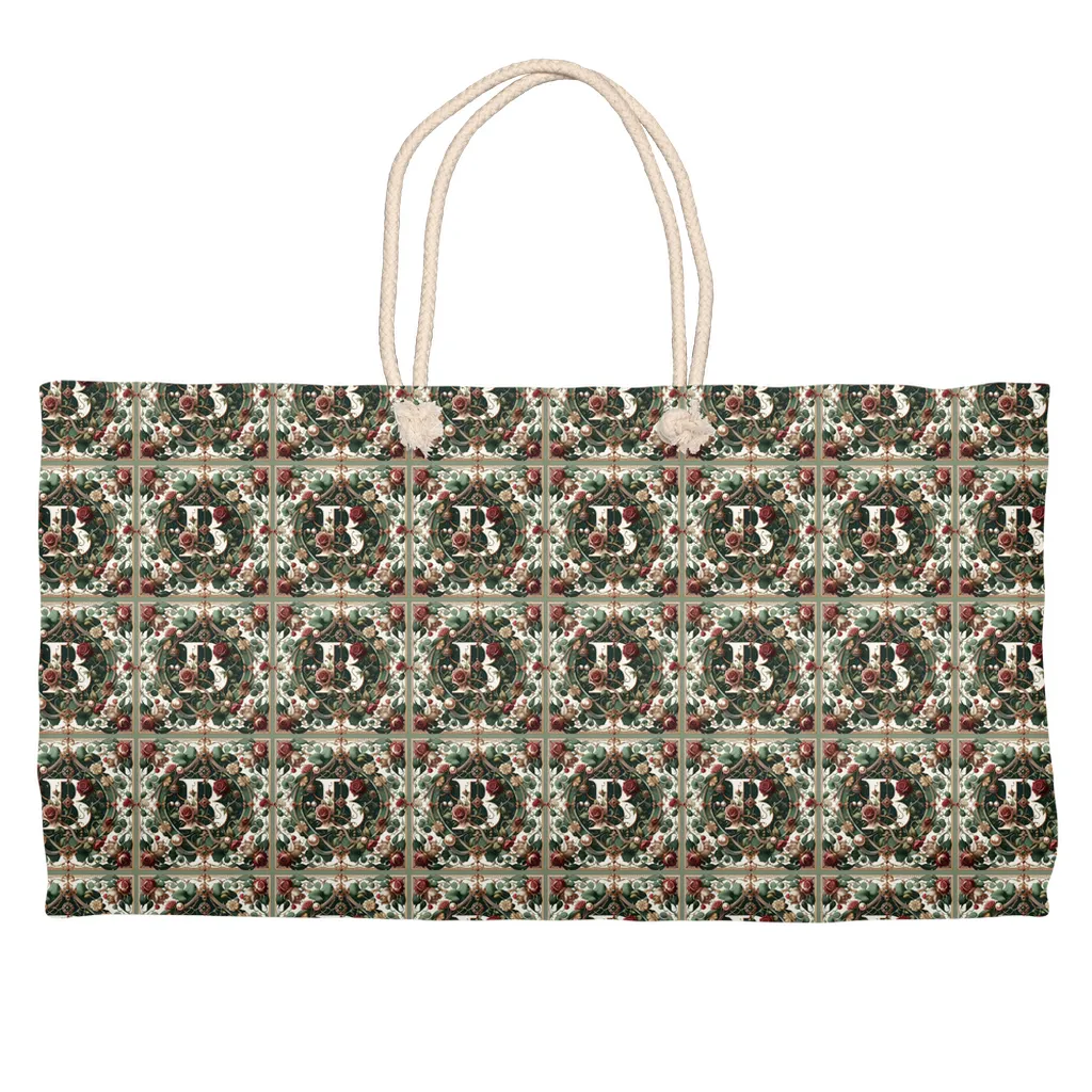 Jeweled B Weekender Totes