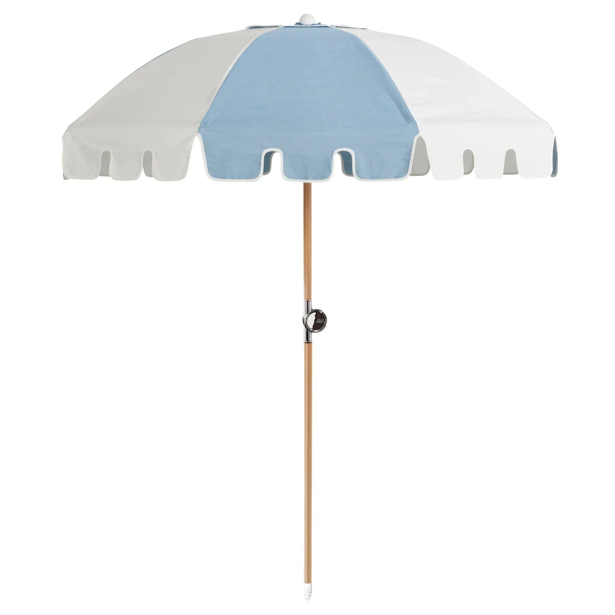 Luxury Umbrella - Sapphire/White