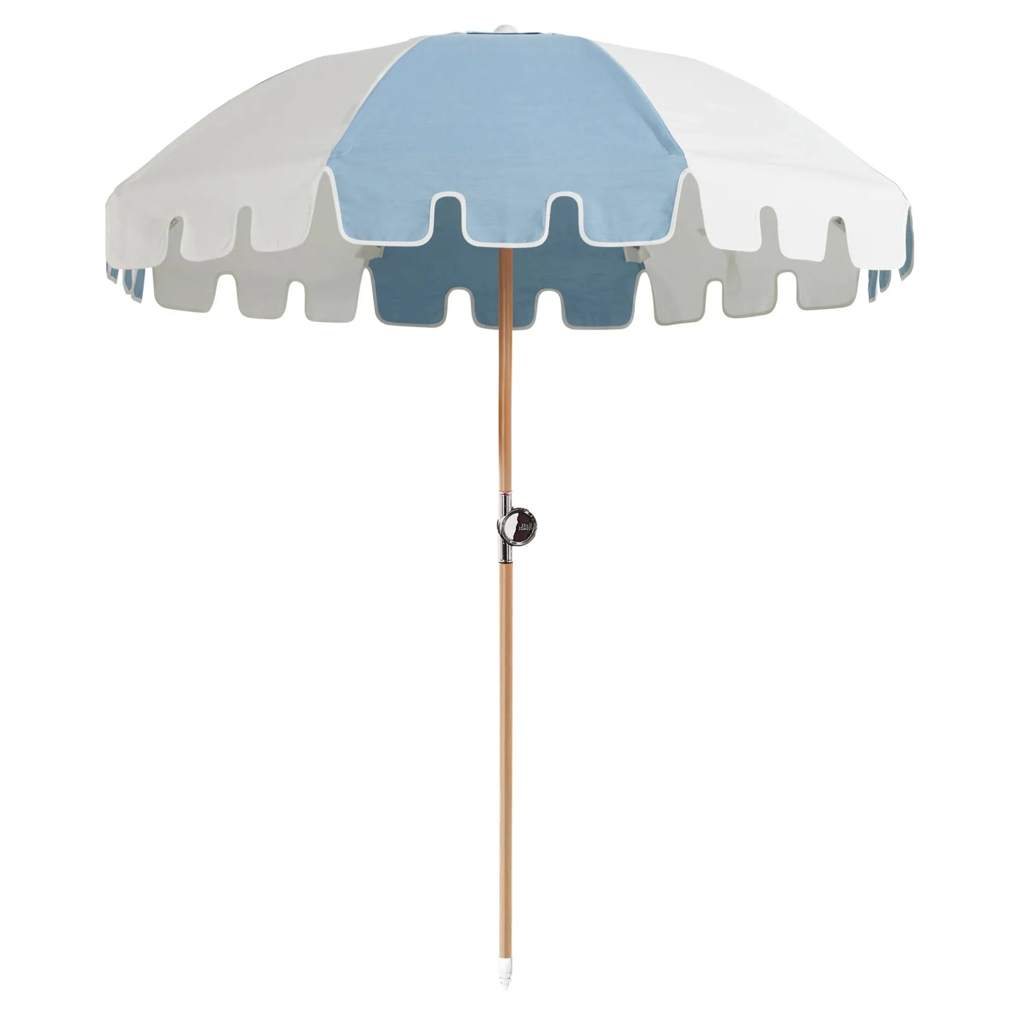 Luxury Umbrella - Sapphire/White