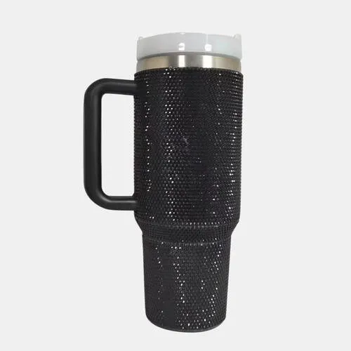 Make Me Water Rhinestone Stainless Steel Tumbler with Straw