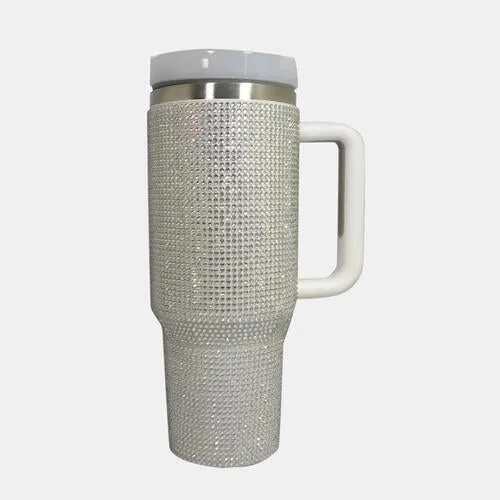 Make Me Water Rhinestone Stainless Steel Tumbler with Straw