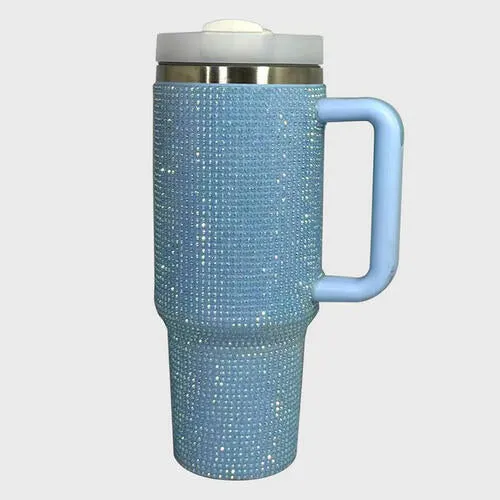 Make Me Water Rhinestone Stainless Steel Tumbler with Straw