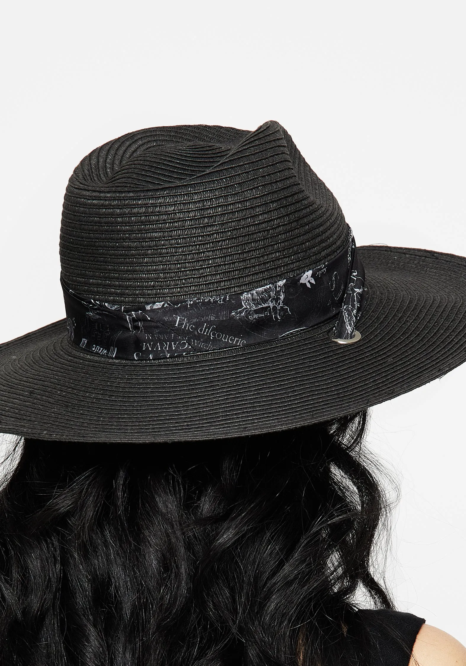 Maleficarum Tie Detail Sun Hat