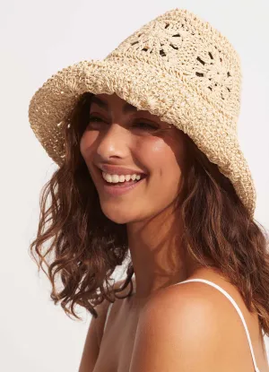 Mandalay Crochet Hat - Natural