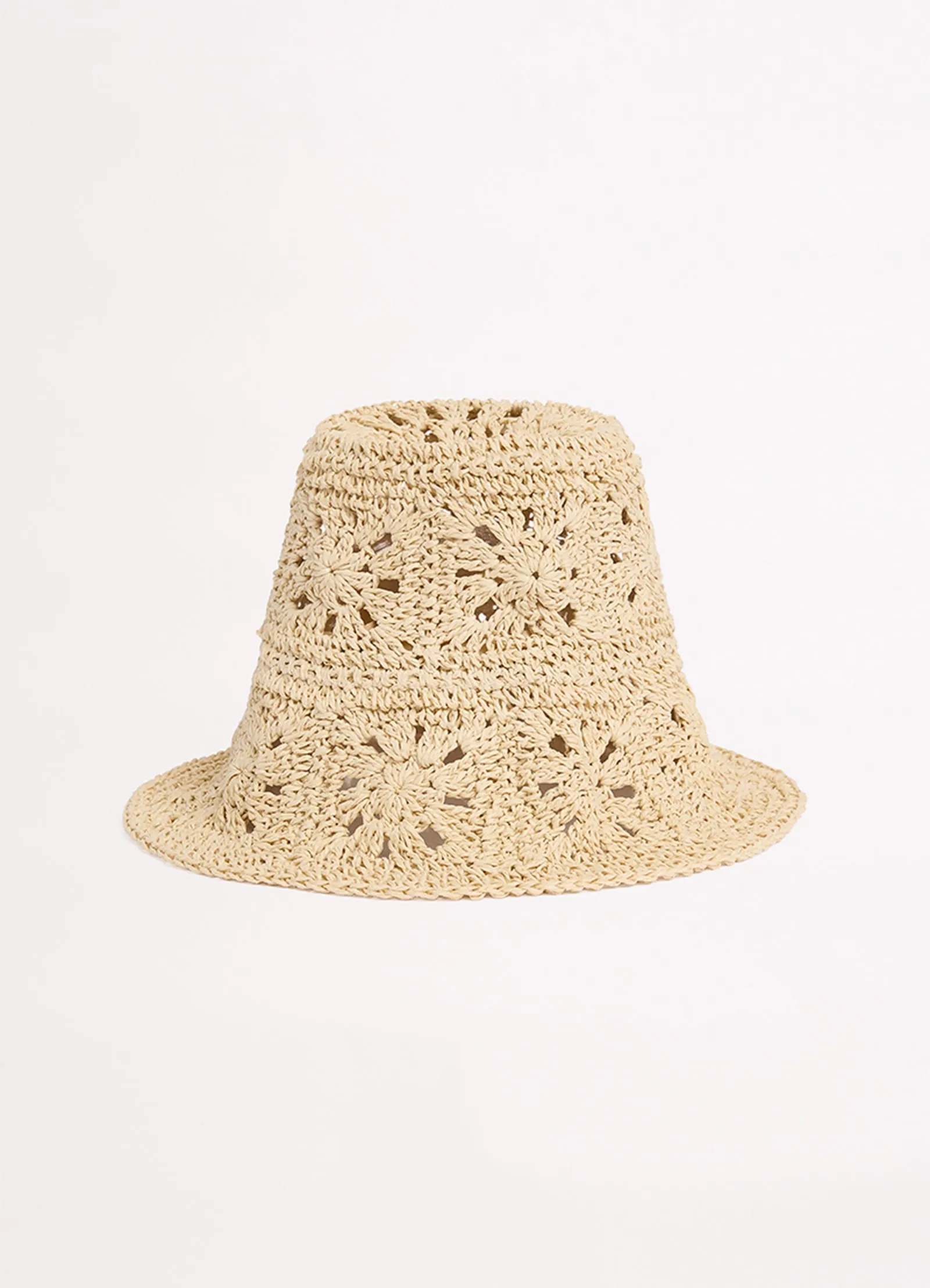 Mandalay Crochet Hat - Natural