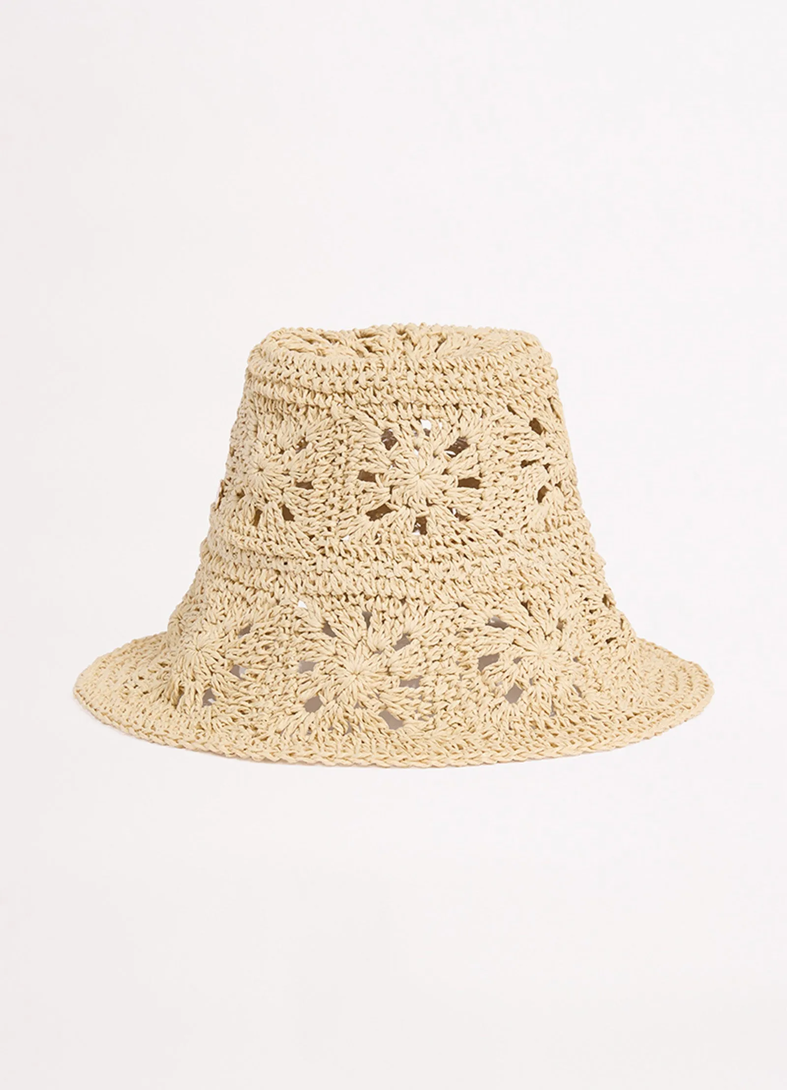 Mandalay Crochet Hat - Natural