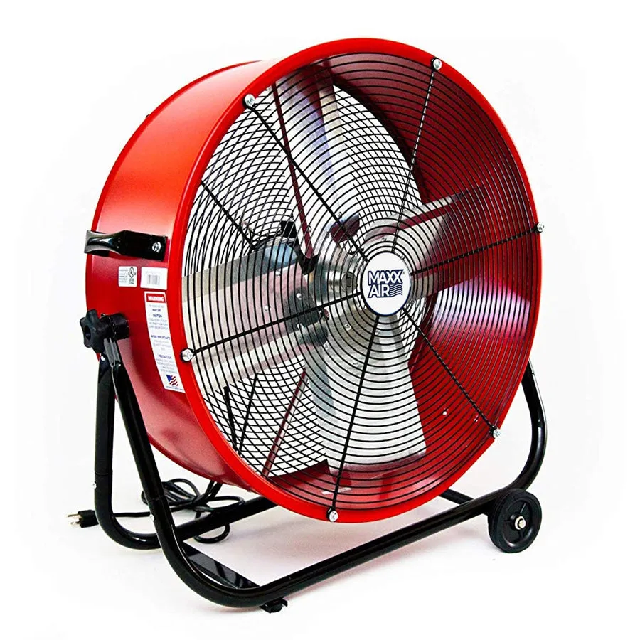 Maxx Air 24 In. 2-Speed Tilting Direct Drive Drum Fan