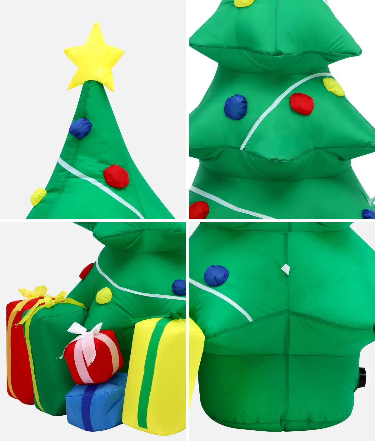 Mazam Christmas Inflatable Tree Gifts 1.5M Xmas Decorations LED Lights Outdoor