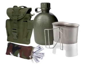 Military Canteen 5-Piece Kit