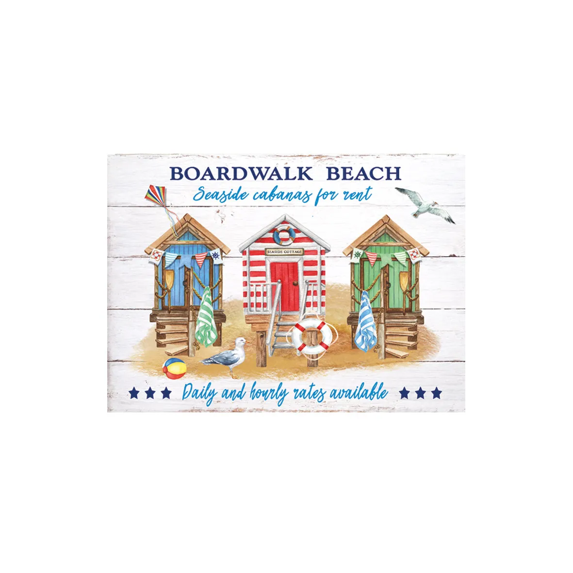 Miniature Wooden Beach Sign - Boardwalk Beach