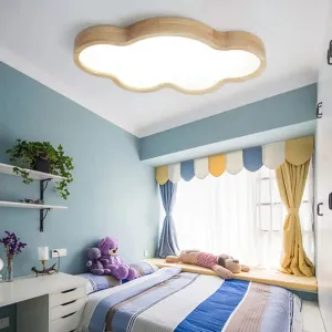 Minimalist Cloud-themed Beige Ceiling Light for Kindergarten