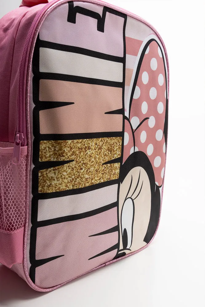 Minnie Mouse Double Sided Backpack Pink