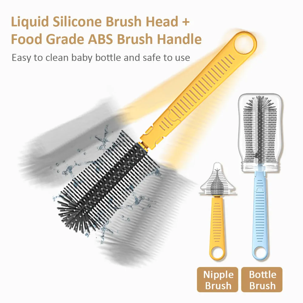 Portable Baby Bottle Brush Cleaning Kit