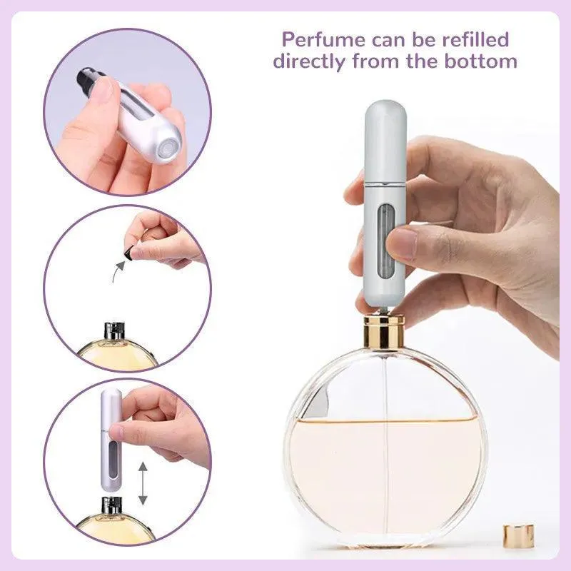 Portable Perfume Spray Bottle: Fresh Fragrance On-The-Go: Lightweight Scent Pump