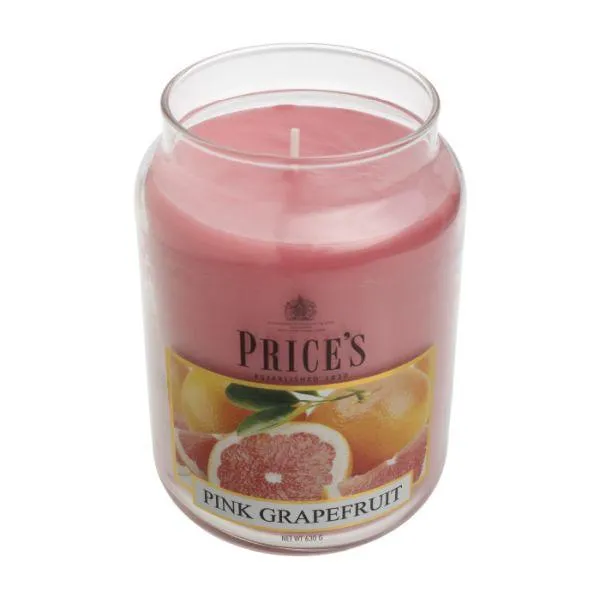 Prices Candles Scented Large Jar - Pink Grapefruit