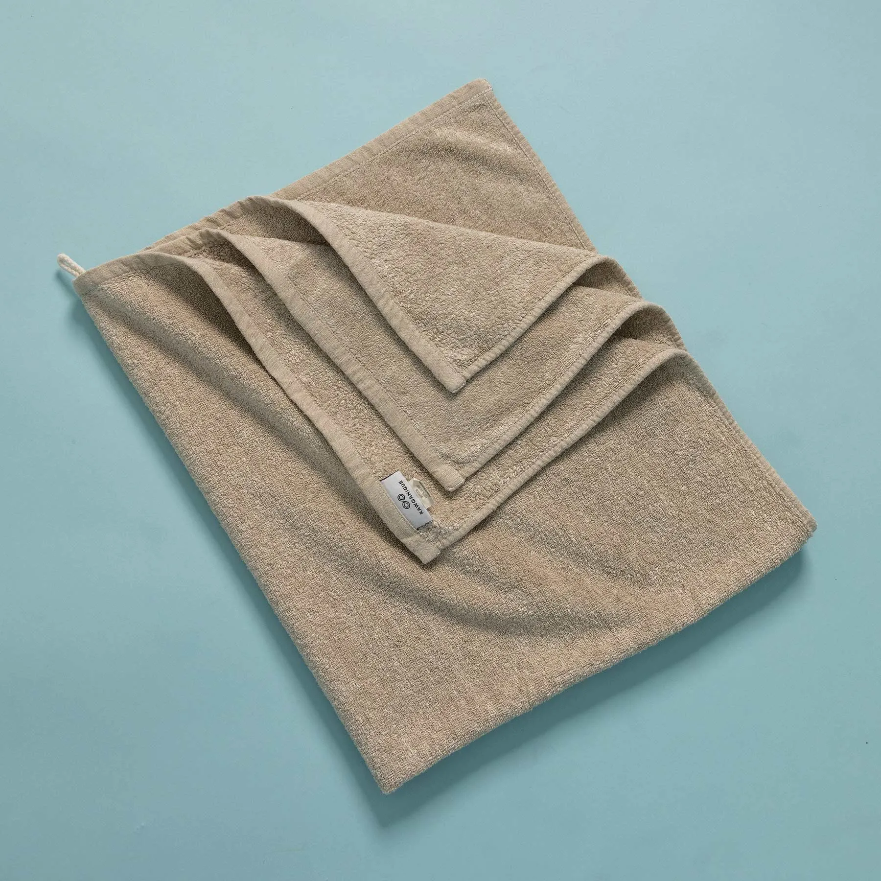 PUREVILLE Organic Hemp Terry Bath Towels (Polyester-Free OC Thread; 100% hemp terry loops, 100% OC backing) (100% Biodegradable)