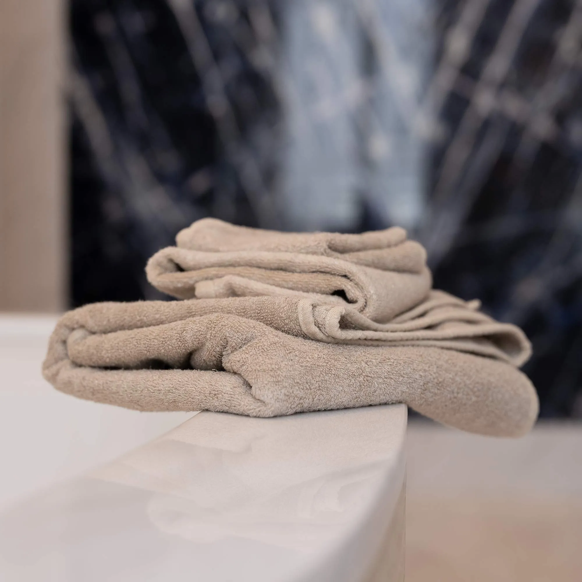 PUREVILLE Organic Hemp Terry Bath Towels (Polyester-Free OC Thread; 100% hemp terry loops, 100% OC backing) (100% Biodegradable)