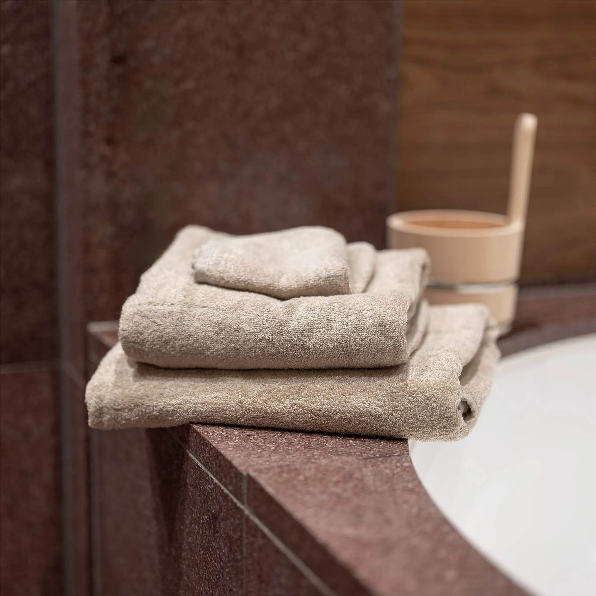 PUREVILLE Organic Hemp Terry Bath Towels (Polyester-Free OC Thread; 100% hemp terry loops, 100% OC backing) (100% Biodegradable)