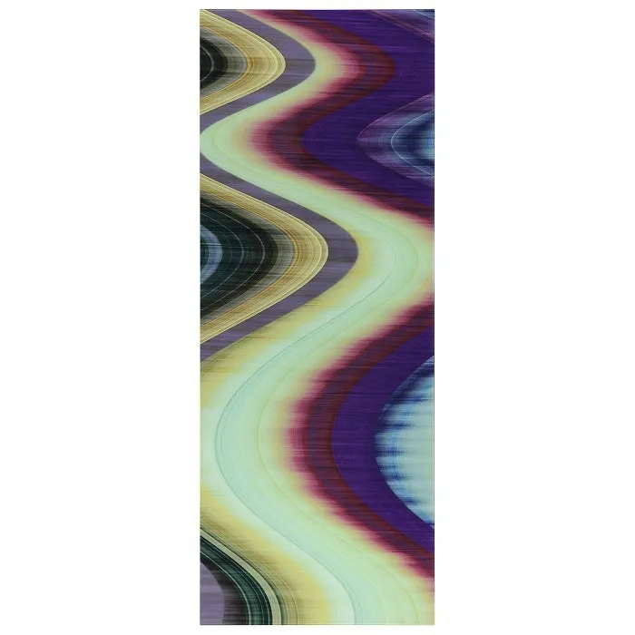 "Rumba Abstract 3" Frameless Free Floating Tempered Glass Panel Graphic Wall Art