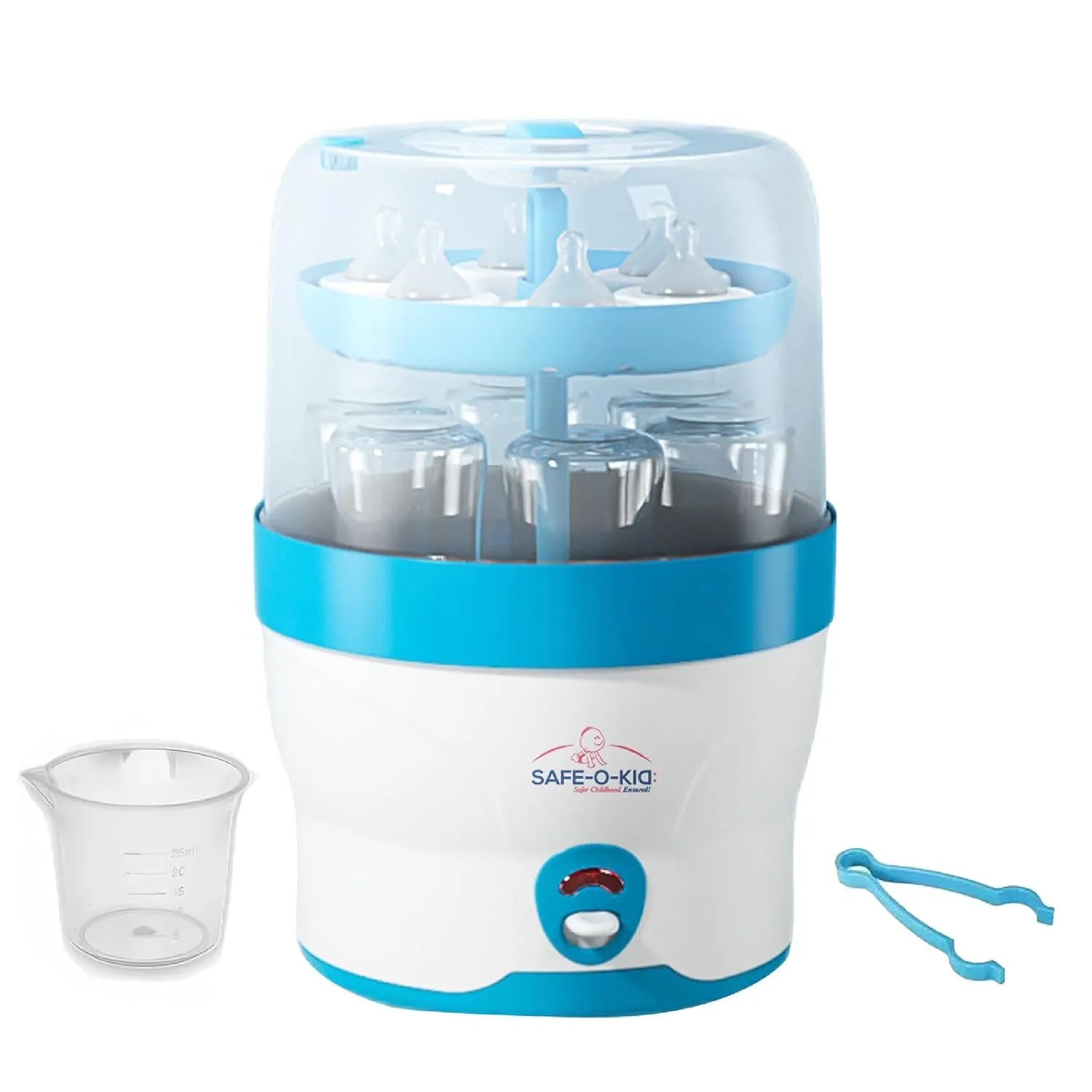 Safe-O-Kid® 6 Bottles Advanced Sterilizer for Feeding Bottles- Large Capacity