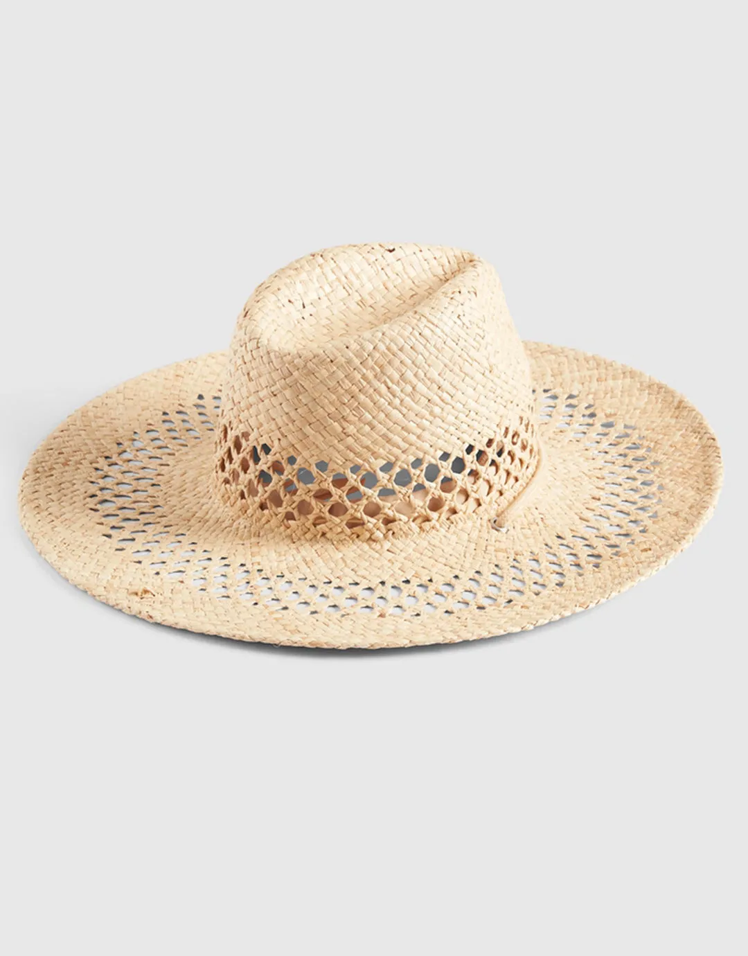 Shady Lady Raffia Hat - Natural