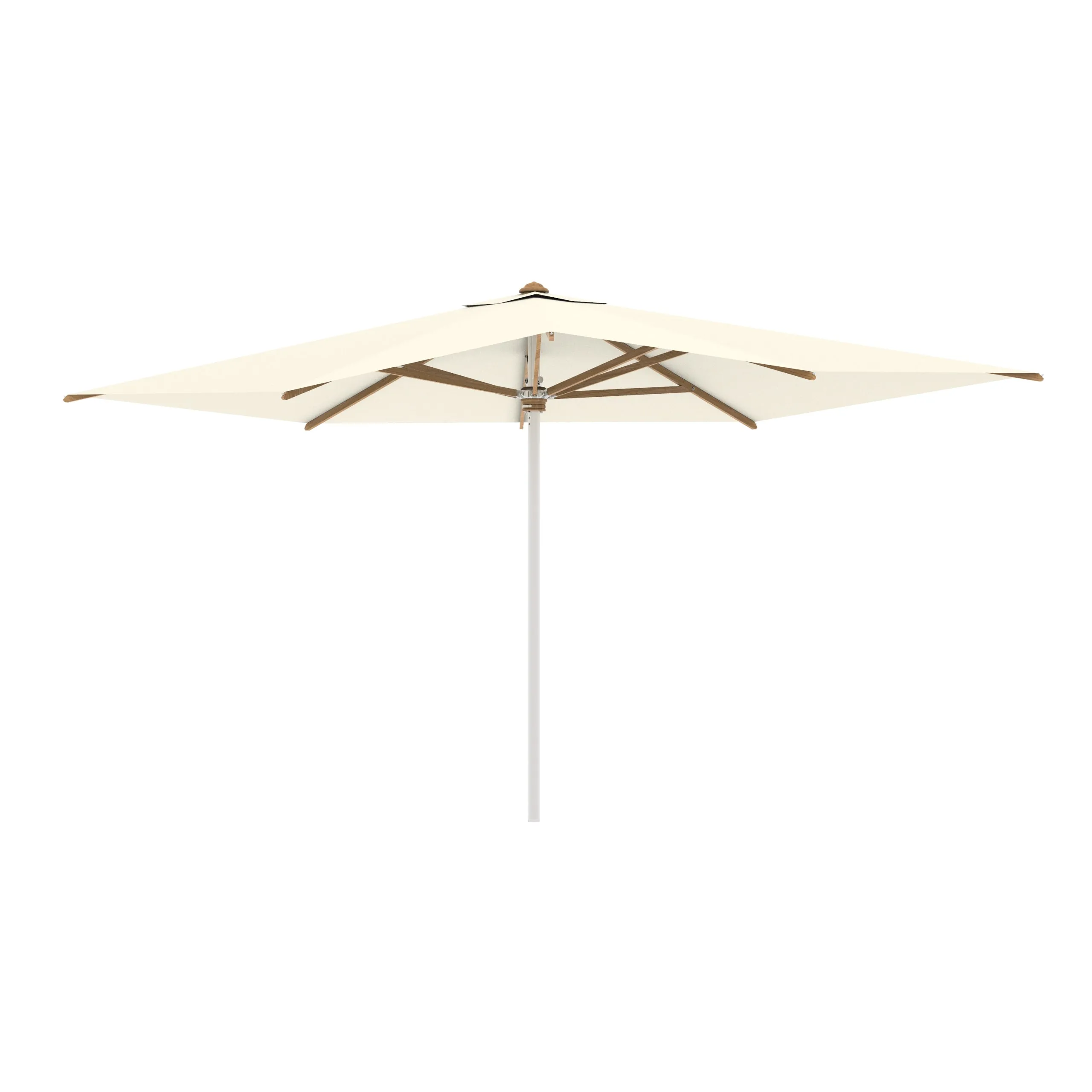 Shady Rectangle Umbrella with Teak Ribs