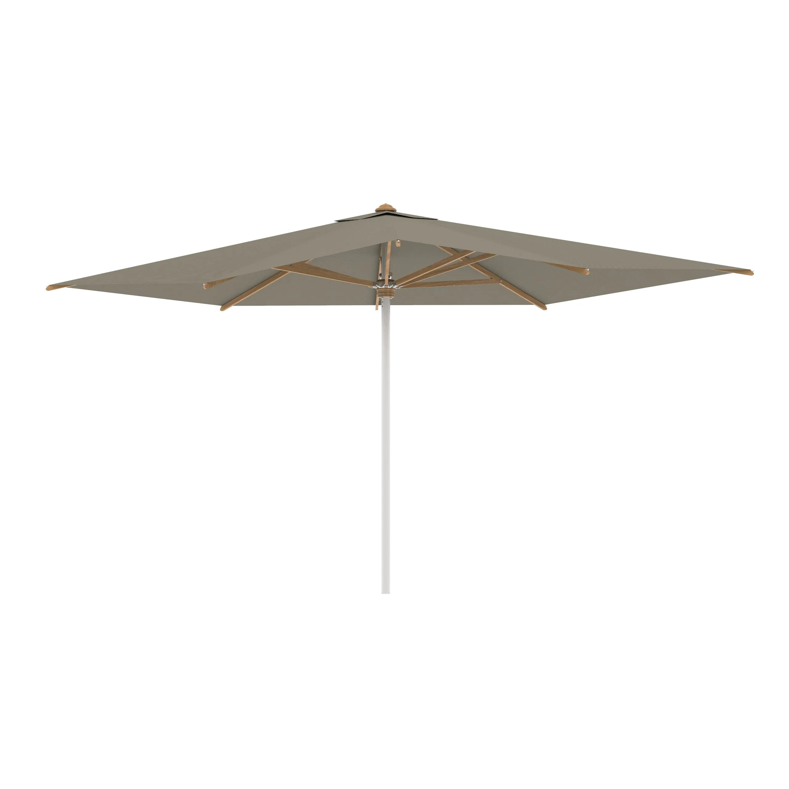 Shady Rectangle Umbrella with Teak Ribs