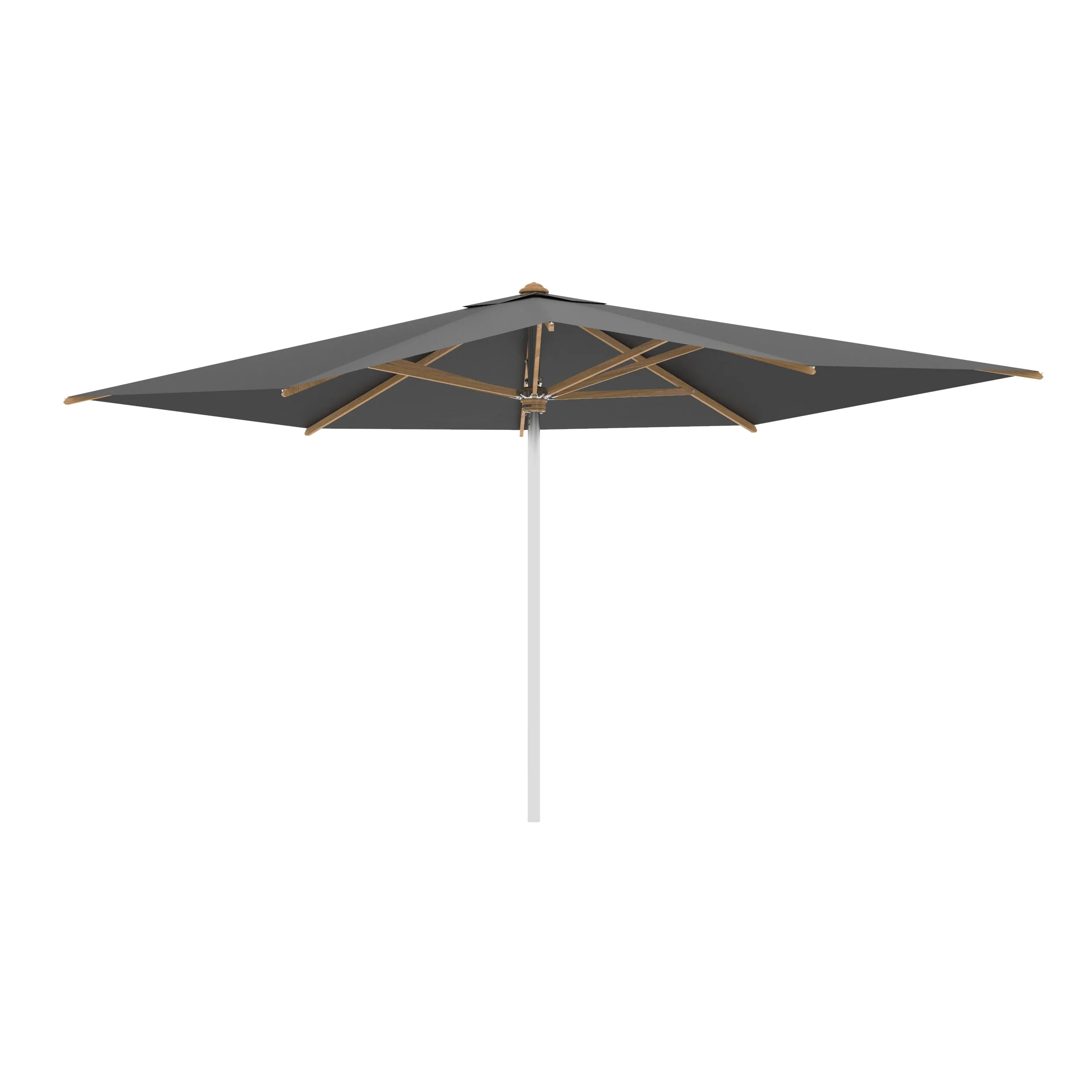 Shady Rectangle Umbrella with Teak Ribs