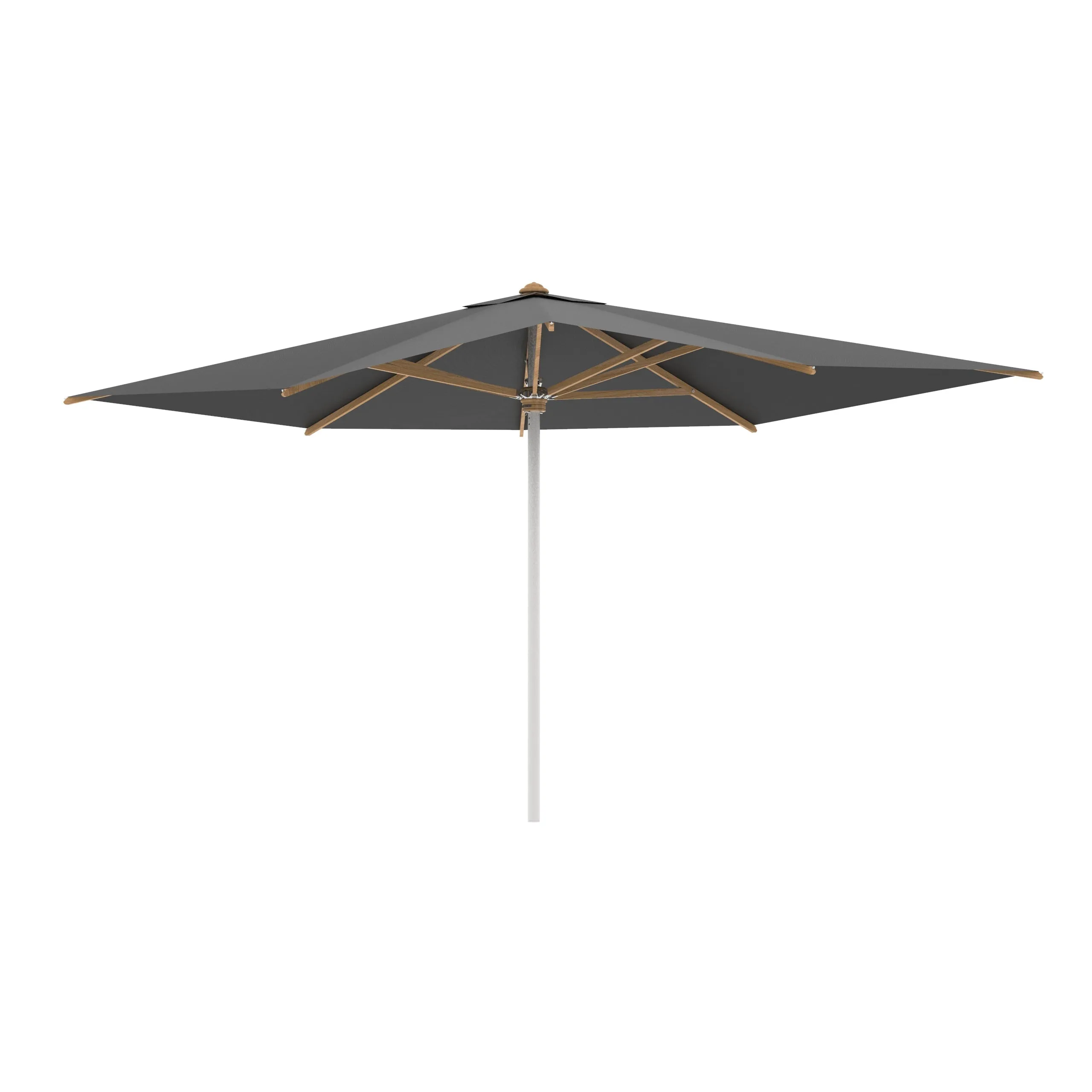 Shady Rectangle Umbrella with Teak Ribs