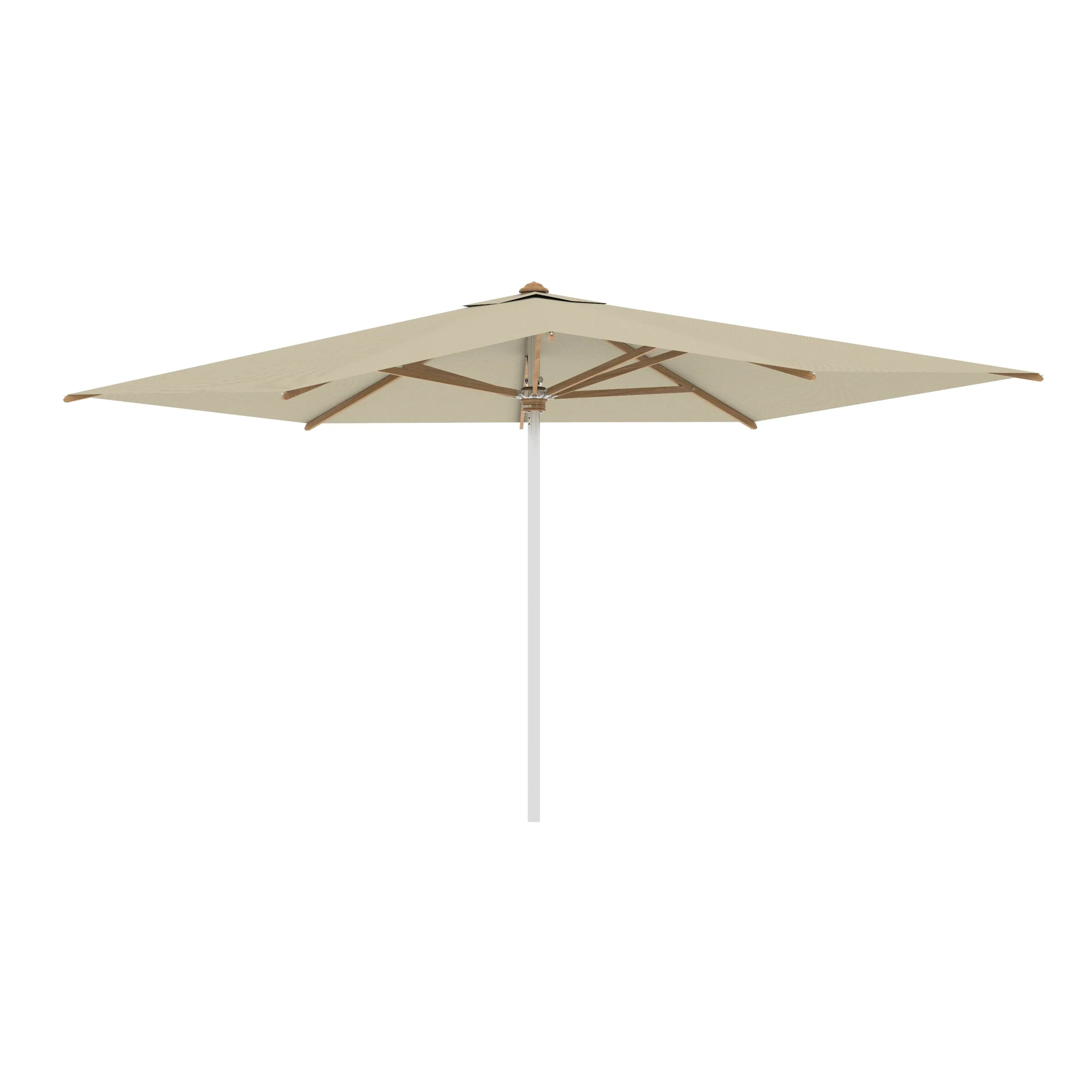 Shady Rectangle Umbrella with Teak Ribs