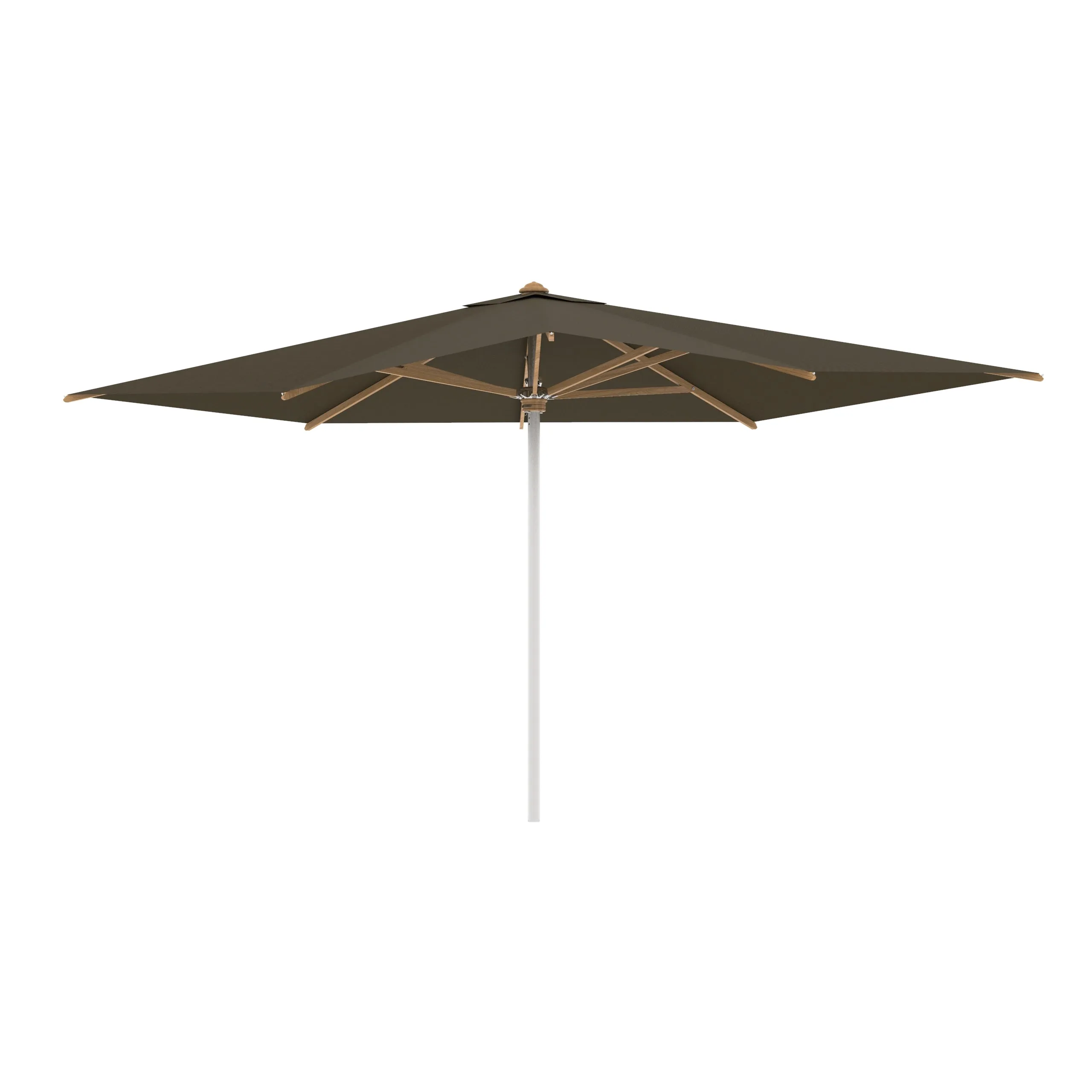 Shady Rectangle Umbrella with Teak Ribs