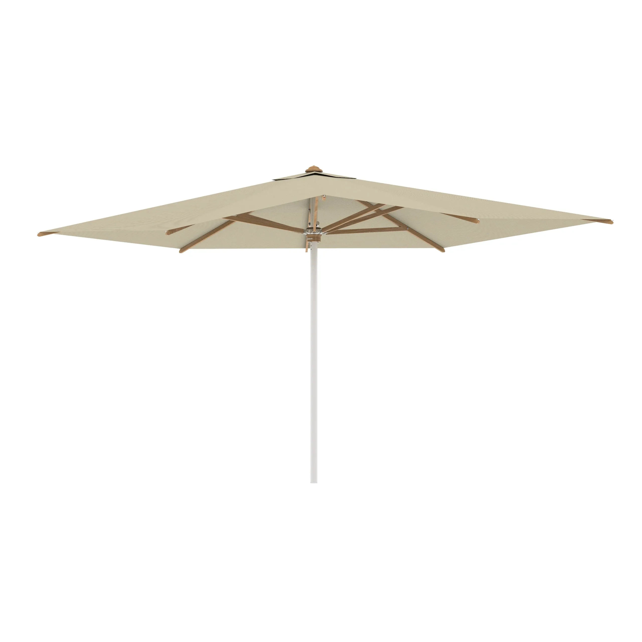 Shady Rectangle Umbrella with Teak Ribs