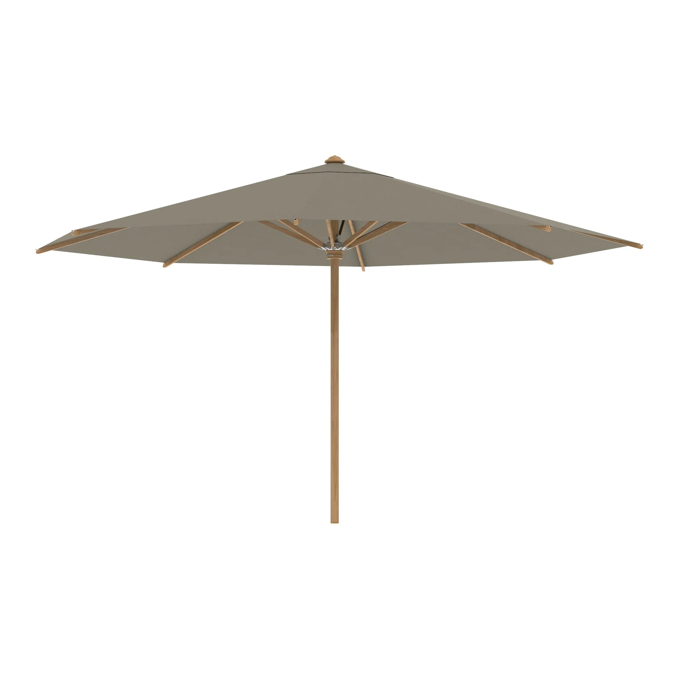 Shady Round Teak Umbrella