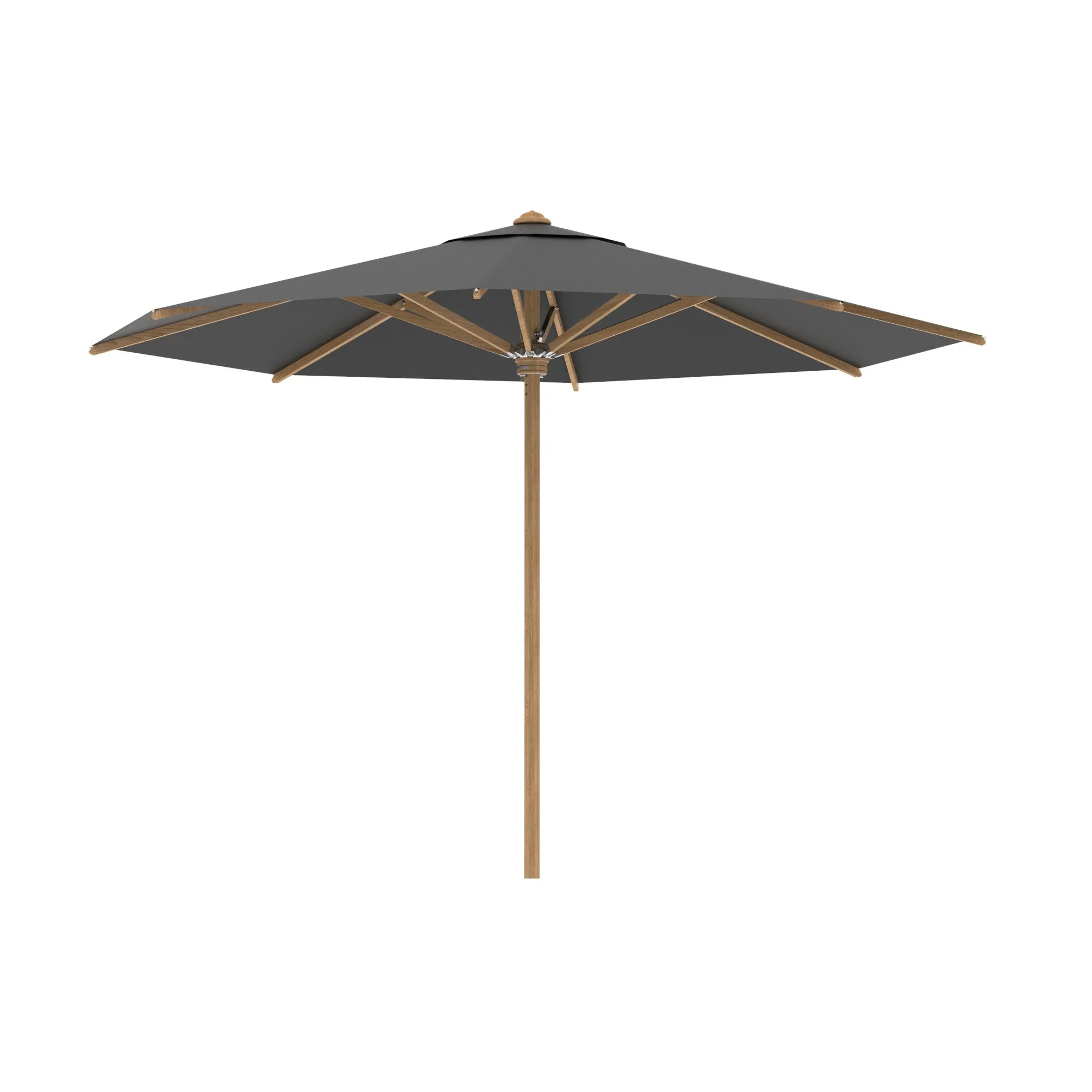 Shady Round Teak Umbrella