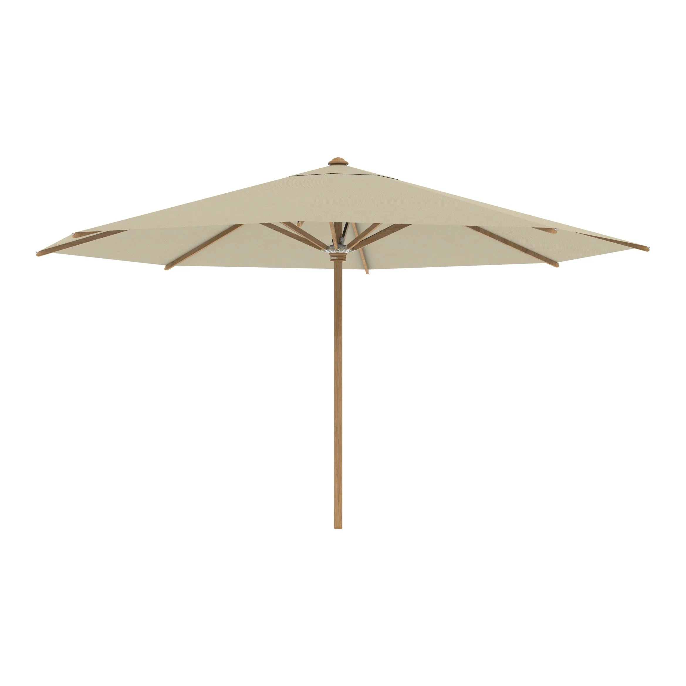 Shady Round Teak Umbrella