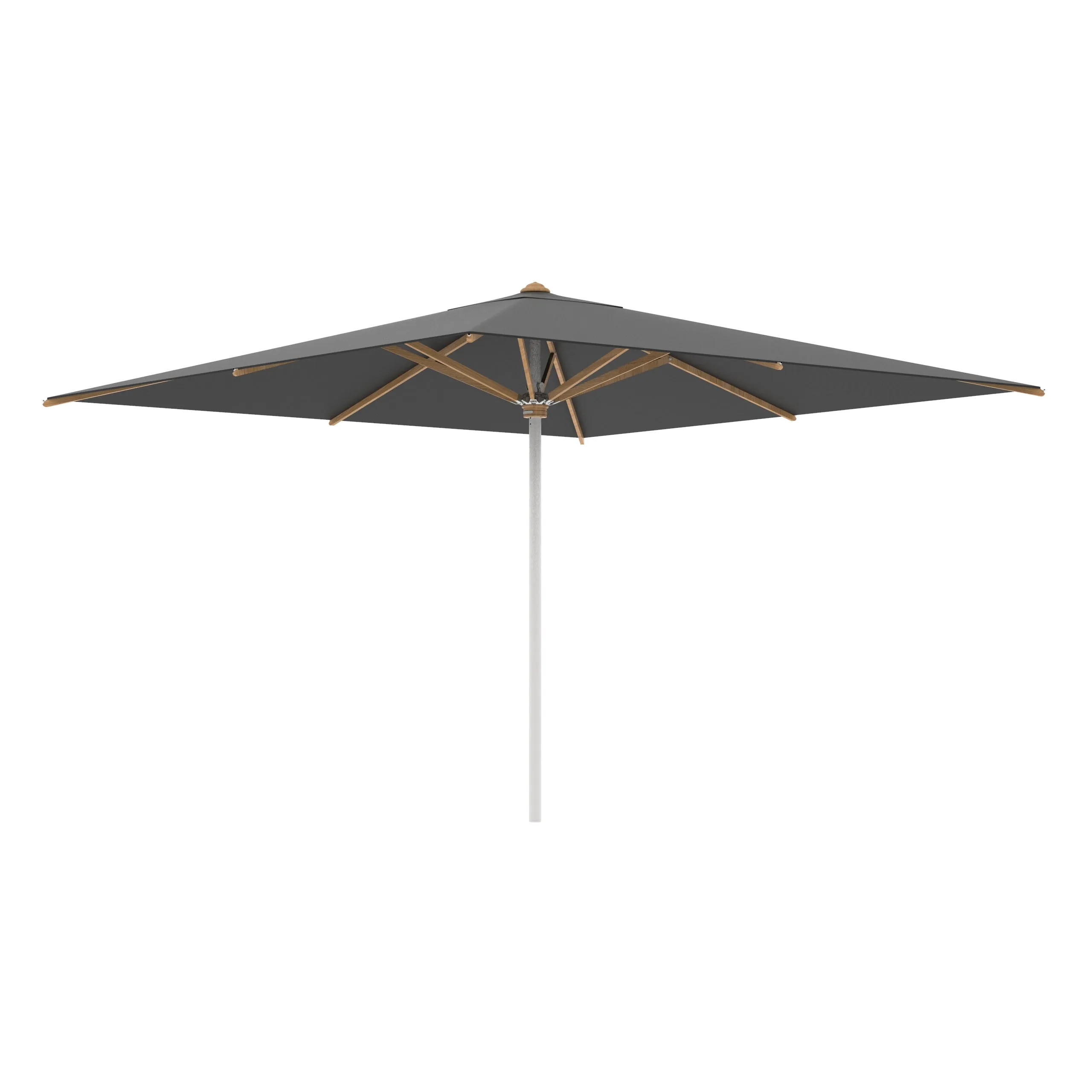 Shady Square Umbrella with Teak Ribs