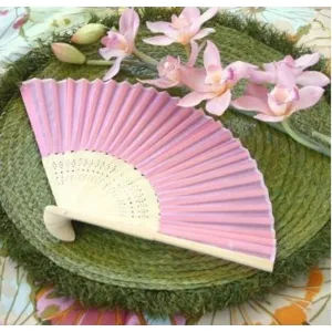 Silk Fan - Pink (set of 20)