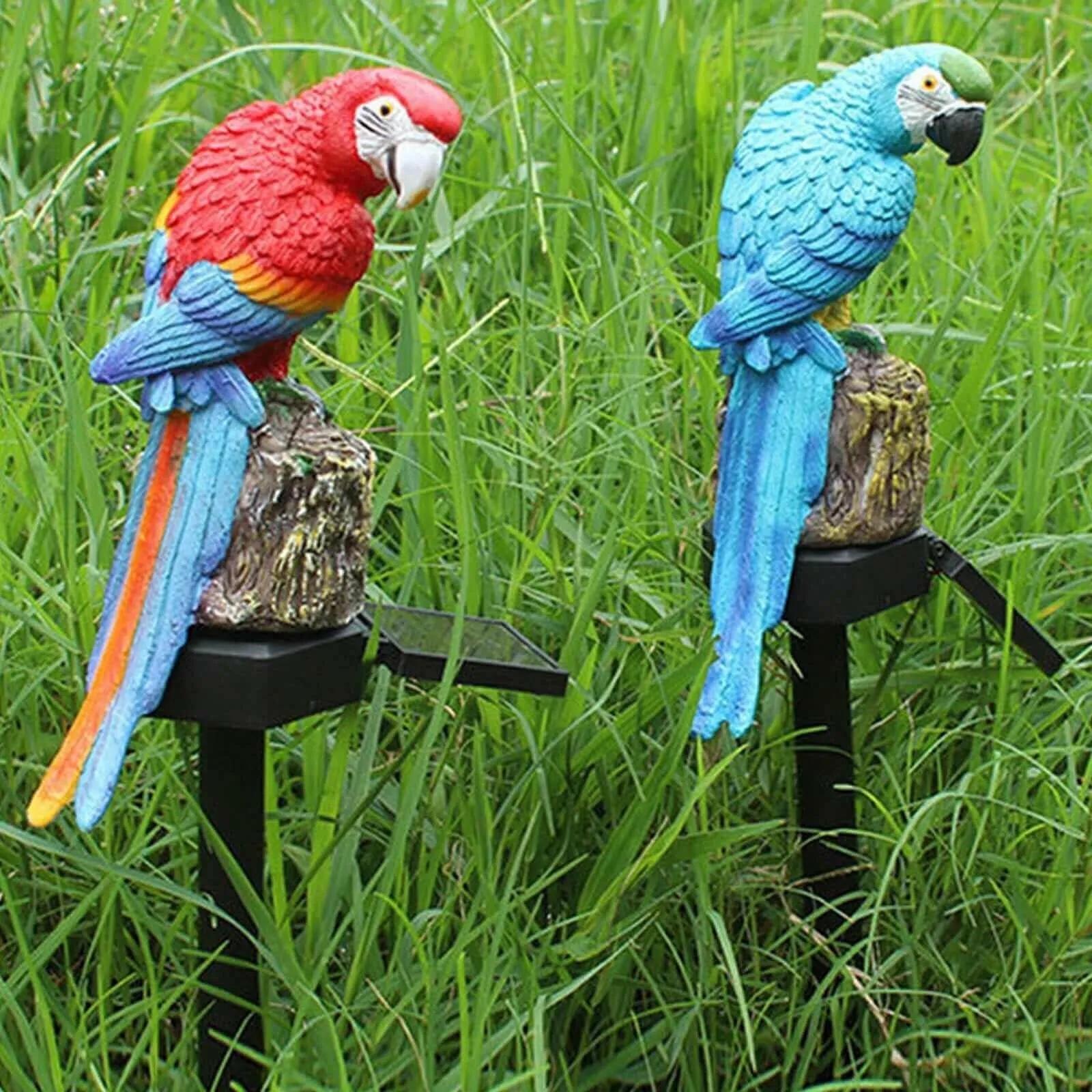 Solar Parrot light LED Outdoor Decor Lamp Parrot Sculpture Stake Lamp