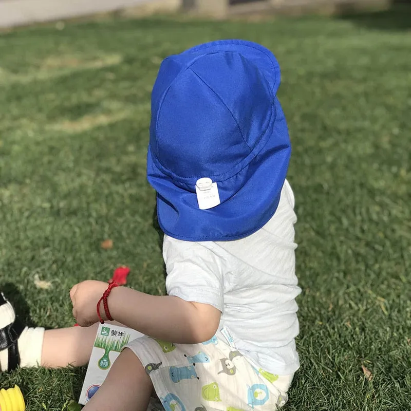 SPF 50  Baby Sun Hat Adjustable Summer Baby Cap for Boys Travel Beach