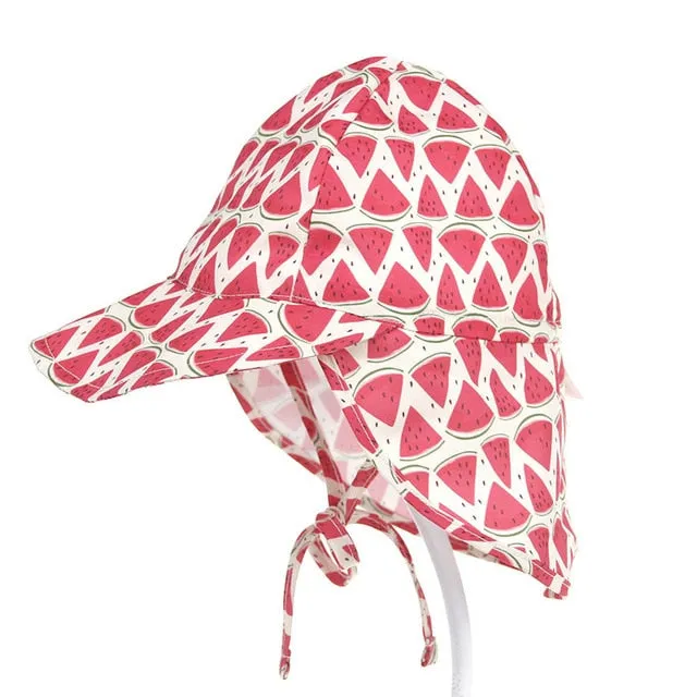 SPF 50  Baby Sun Hat Adjustable Summer Baby Cap for Boys Travel Beach