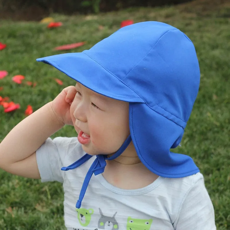 SPF 50  Baby Sun Hat Adjustable Summer Baby Cap for Boys Travel Beach