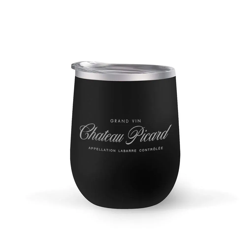 Star Trek: Picard Chateau Picard Logo 12 oz Stainless Steel Wine Tumbler with Straw