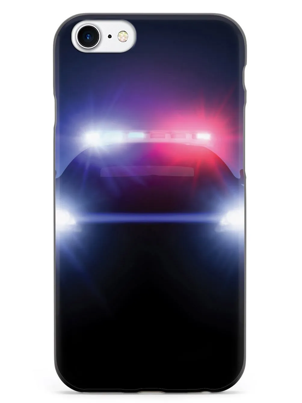 Stealth Police Car - Flashing Blue & Red Lights Case