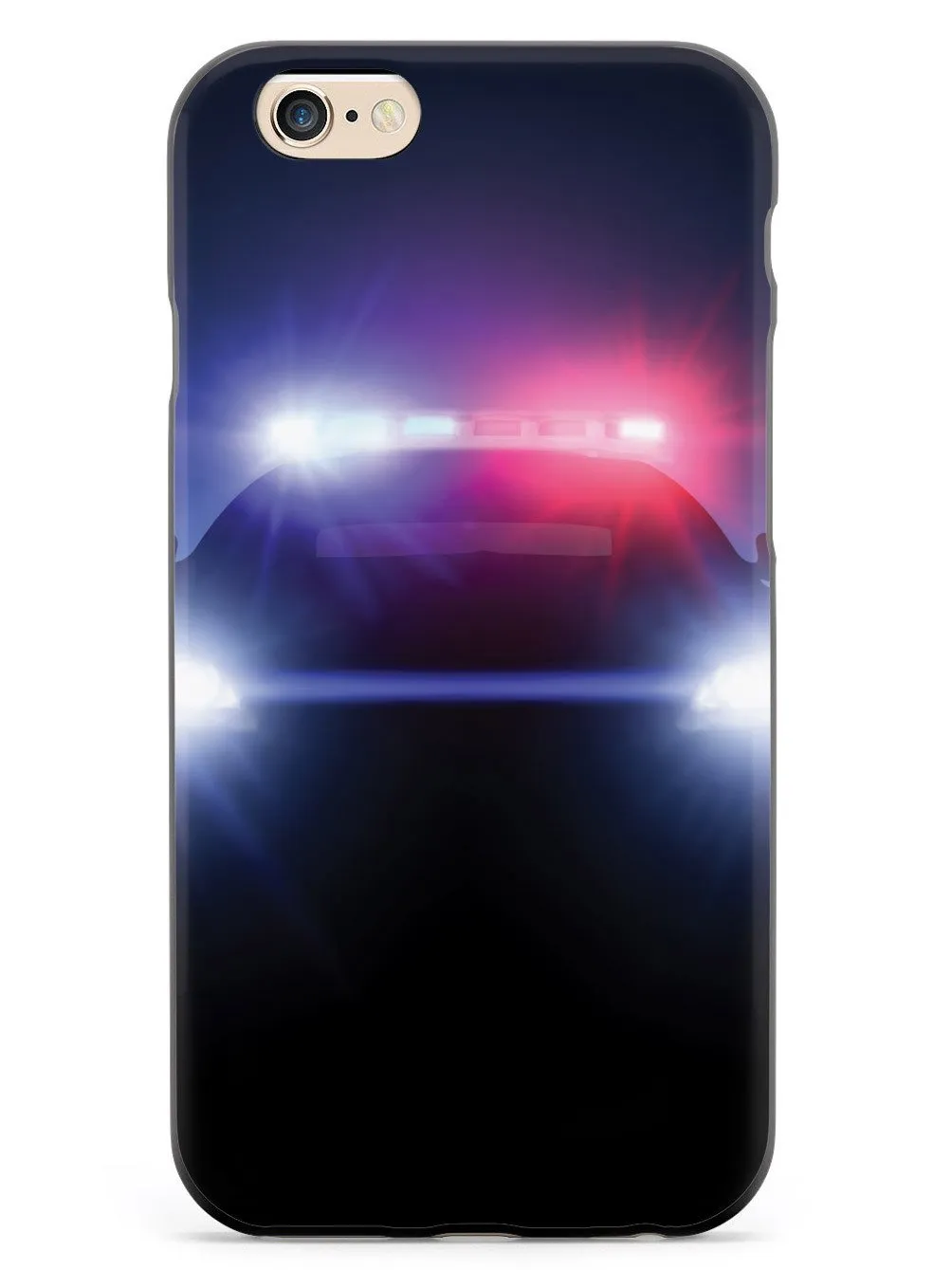 Stealth Police Car - Flashing Blue & Red Lights Case