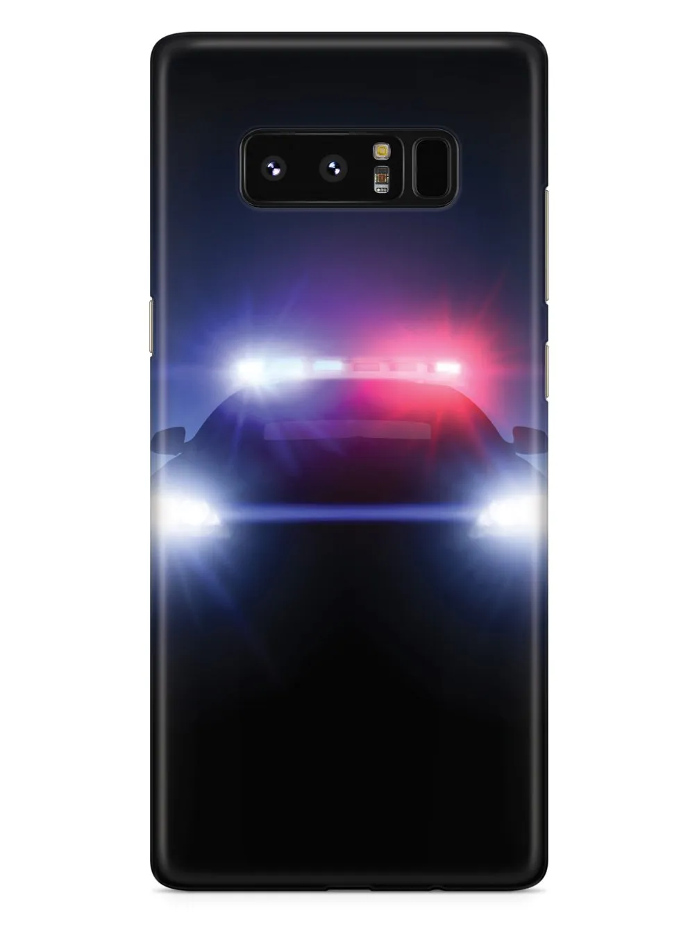 Stealth Police Car - Flashing Blue & Red Lights Case