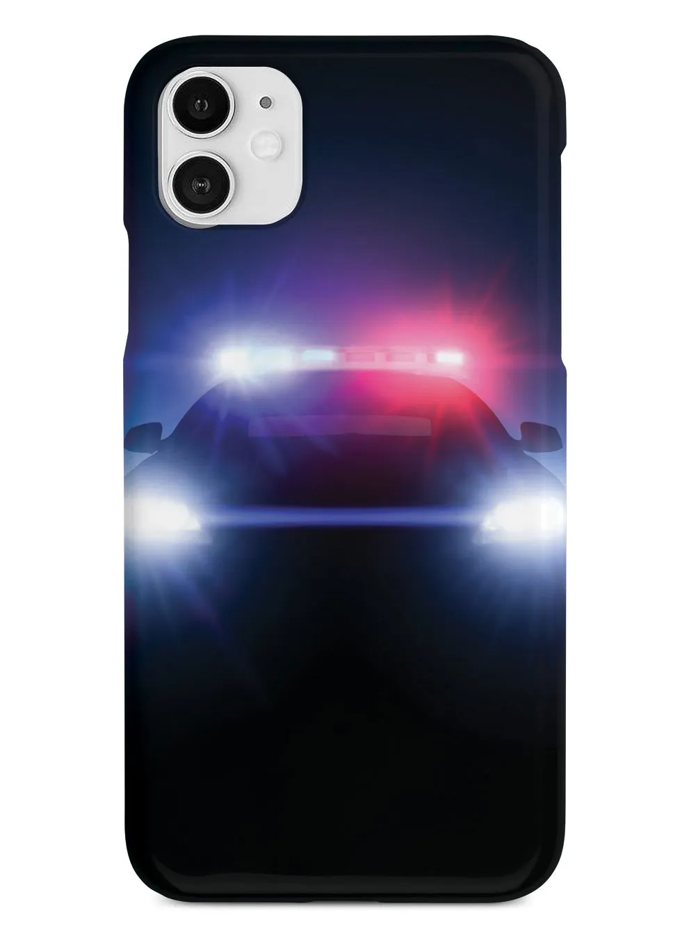 Stealth Police Car - Flashing Blue & Red Lights Case