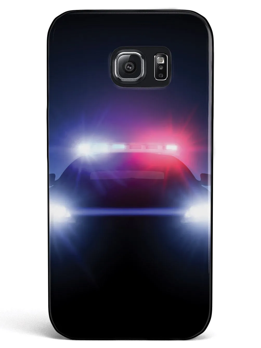 Stealth Police Car - Flashing Blue & Red Lights Case