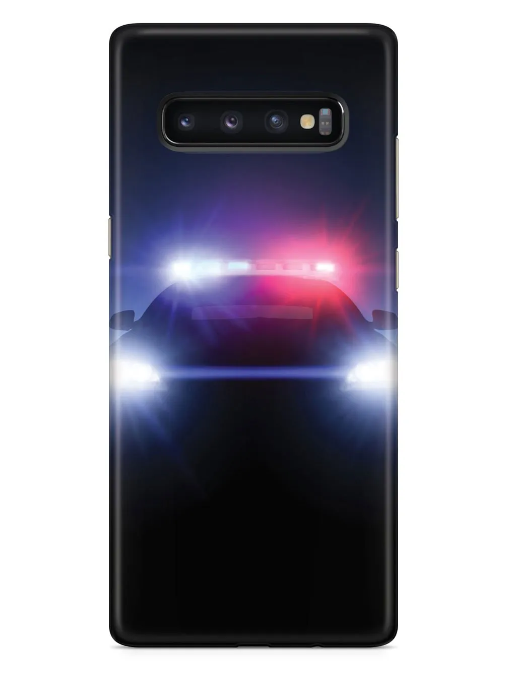 Stealth Police Car - Flashing Blue & Red Lights Case