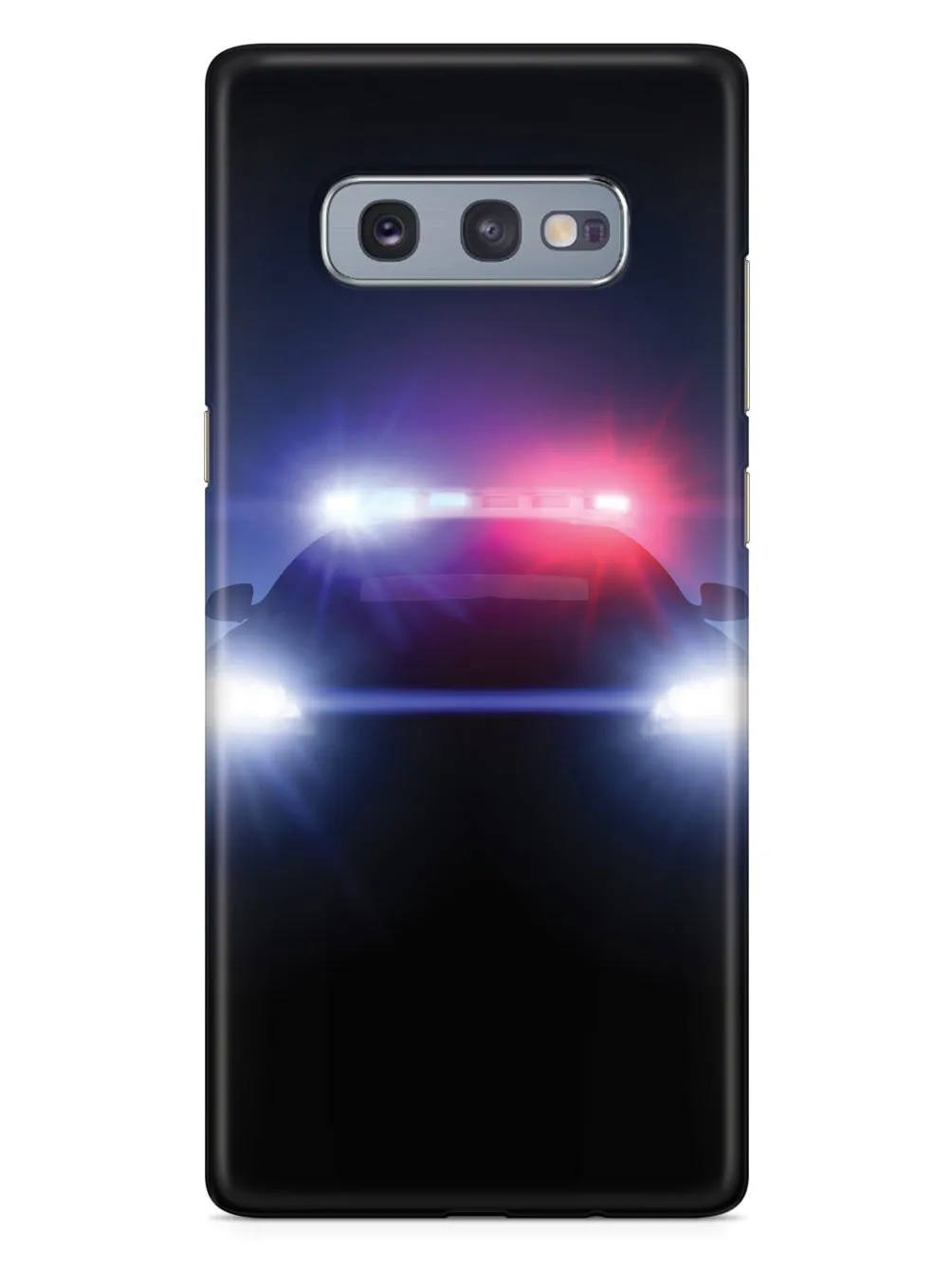 Stealth Police Car - Flashing Blue & Red Lights Case